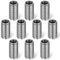JIYIN Thread Reducing Nuts, 10 Pcs M8 Male to M6 Female Thread Screw Sleeve Bolt Conversion Nuts 15mm, Thread Repairing Insert Nut Screw Reducers Thread Adapters Conversion Stainless Steel Fastener