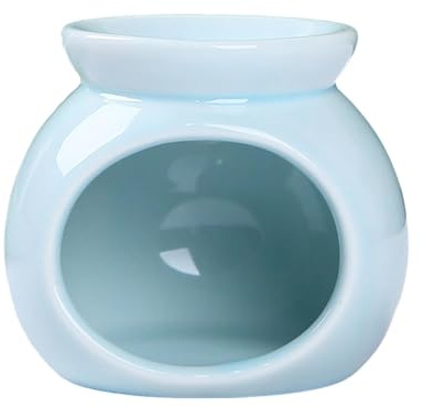 Bruciatore di oli essenziali, moderno, portacandela per portico, bagno, giardino, blu