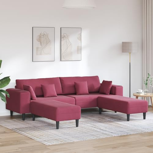ROMHZKS Modernes Samtsofa mit Federkern-Sitzkissen und Holzwerkstoff-Gestell – Elegantes Design für Wohnzimmer, Schlankes Komfortsofa aus Hochwertigem Samt, Stabile Sitzgruppe