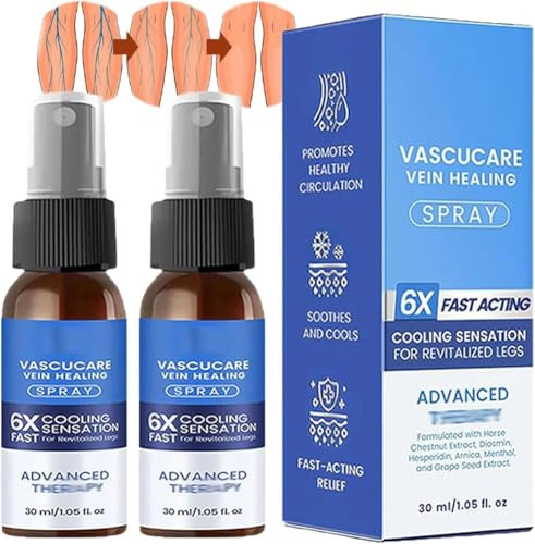 Vein Healing Spray, Natural Herbal Soothing Spray for Varicose Veins & Leg Circulation,Soothing Sprays,for All Skin Type (2 pcs)