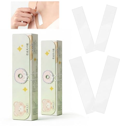 CEJAS 100 Pezzi Nastro Biadesivo Extra Forte per Tessuti Fashion Tape, Biadesivo Trasparente per Scollature, Spalline, Orli - Taglia Grande e Piccola
