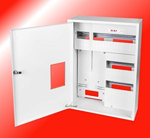 Mätarskåp säkringsbox fördelningsbox räknarlåda IP-30 1 x 3 fas räknare och 36 säkringar ytmonterad fördelare elmätare