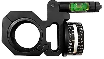 HWZ Angle Degree Indicator with Bubble Level Precision Rifle Angle Cosine Fit 25.4mm/1 And 30mm/1.18 Right Side Mounted