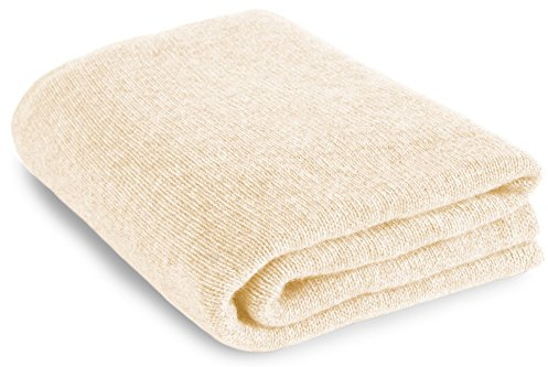 Love Cashmere Soft 100% Cashmere Sofa Throw Blanket - Undyed - made in Scotland RRP £400