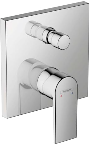 hansgrohe Vernis Shape Miscelatore monocomando vasca ad incasso con valvola antiriflusso (EN1717), cromo, 71469000