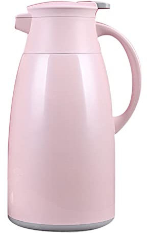 1.6 Litre Stainless Steel Water Bottle, 24 Hour Heat Retention, Double Walled Insulated Vacuum Jug Tea Carafe Thermal Jug for Hot or Cold Drinks,Pink
