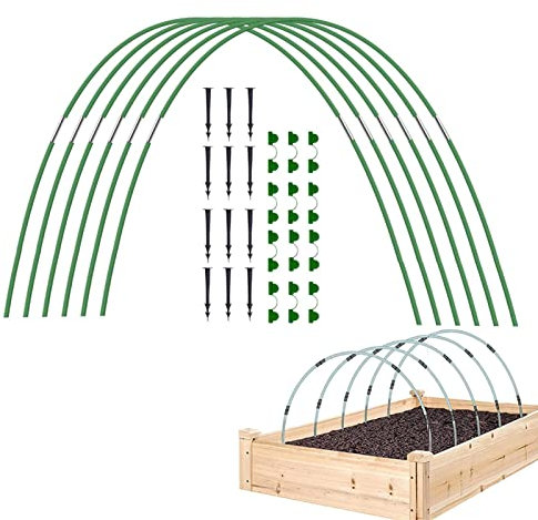 Culture Serre - Kit Serre - Parterres Jardin surélevés - Pneus - Cadre Support en Fibre Verre pour Le Jardin