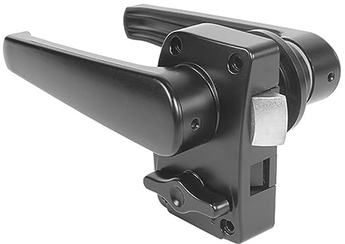 Serratura per porta del bagno, serratura della porta del bagno di camper, caravan, barca, serratura per mobili, bulloneria (nero)