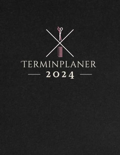 Terminplaner 2024: Friseur Terminbuch 4 personen 15 minuten takt | Tagesplaner Von 8.00 Uhr bis 20.00 Uhr