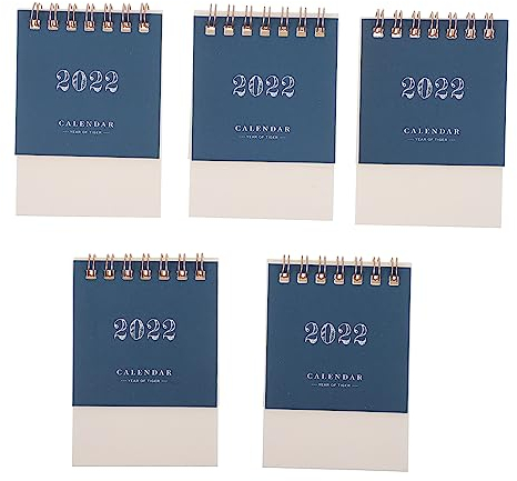 MAGICLULU 5stücke Tischkalender Dekorativer Schreibtischkalender Einfaches Modernes Design Für Zuhause Und Büro Mit Genügend Platz Für Notizen Und Erinnerungen