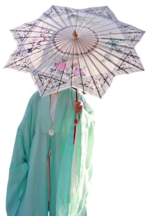 RR-YRL Chinesische Traditionelle Achteckige Ölpapier-Regenschirm, Außenfoto-Requisiten, Regensicherer Und Sonnensicherer Blütenschirme