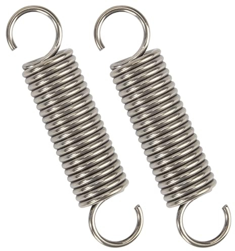 GUNGY Zugfedern mit Haken Edelstahl Zugfeder Spannfeder 70mm Außendurchmesser 16mm Drahtdurchmesser 2mm Maximale Zugkraft 8,8kg 2x16x70mm 2 Stück