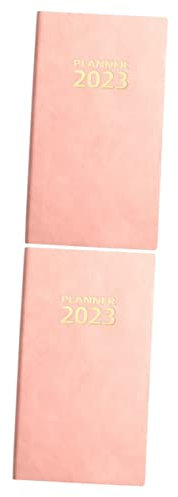 COHEALI 2 Stück 2023 Agendabuch 2023 Kompakter Planer Notizblock täglicher Zeitschriftenplaner personal organizer student schülerkalender Bürozubehör kompakter Notizblock Dowling-Papier