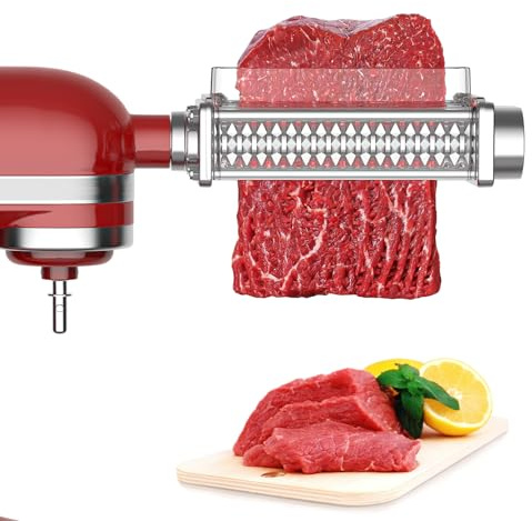 Meat Tenderizer Attachment for Kitchenaid Stand Mixer, Meat Tenderizer Machine for Kitchenaid Mixer Accessories, Meat Tenderizer with Stainless Steel Gears by Cofun