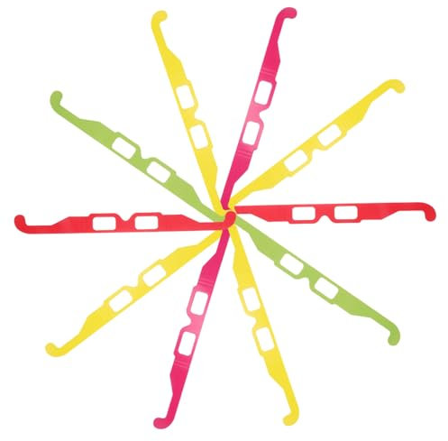 BESTonZON 20pezzi Occhiali Cartone Colorati Effetto Diffrazione Arcobaleno Leggeri e Comodi Per Feste Concerti e Festival Notturni