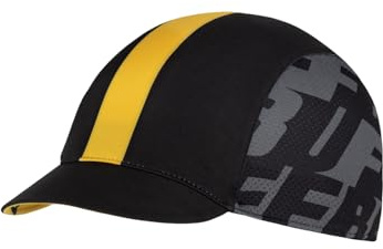 Buff- Kappe Pack Cycle Leicht, Faltbar, Reflektierend, Nachts, Sichtbarkeit, Radfahren, Unter Helm, Recycelte Materialien Einheitsgröße Schwarz