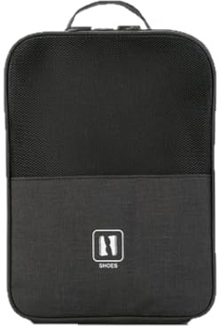 Borsa per Scarpe da Viaggio, Organizer Portascarpe per Sneaker, Sacchetti Portascarpe con Finestrella,Sacca Portascarpe per Casa, Trasparente Sacchetto per Scarpe Accessorio (nero)