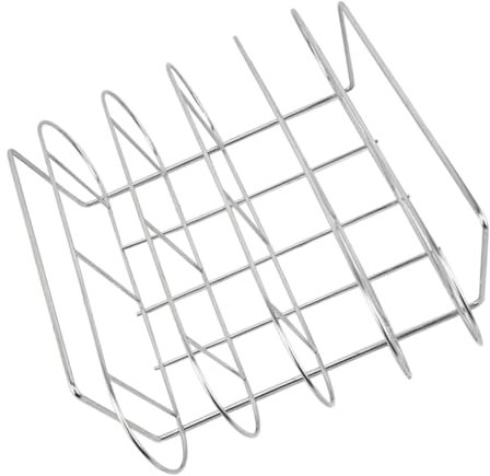 TINEASUR Grille À Côtes Pour Barbecue Support Pour Côtes Pour Barbecue Outil De Barbecue Extérieur Grille À Steak Robuste