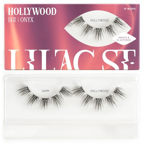 Lilac St Hollywood Glamorous Artificial Eyelash Clusters (14mm) - Dynamic and Fluttering Volume - DIY Eyelash Extensions - Lightweight and Lifelike - Lasts 10 Days - Women Founded - 10 Lashes