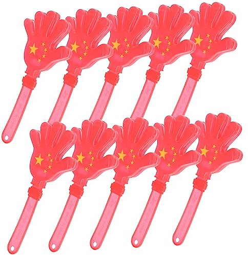 POPETPOP 10pezzi Batacchi per Feste di Giocattoli Colorati Clapper di Plastica Batacchi Rumorosi per Ragazza Oggetti di Scena per Feste e Celebrazioni