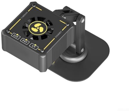 Estrattore di saldatura del fumo, con il nero multigiunto a pile della struttura di rotazione della luce 800MAh della lampada di trattamento UV LED