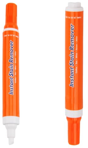2PCS Clothes Stain Remover Pen, Instant Stain Remover Pens for Clothes, Dye Bleed Remover, Multipurpose Wash Free Remover Pens, Quick Effect and Drying for Stubborn, Blood, Coffee, Travel Pocket Size