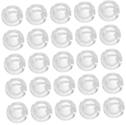 HIAKDOFT 25 Piezas Topes para Cadena de Cuentas Transparente para Persianas Verticales Accesorios Ligeros y Duraderos para Fijar y Prolongar Útil de Estores Compatibles con Cadenas para