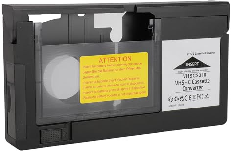 Bewinner CaCorders-Kassettenadapter für VHS-C zu VHS-Konverter mit Einer Wichtigen Steuerung und, die mit S-VHS-C S-VHS-Bändern Kompatibel Ist