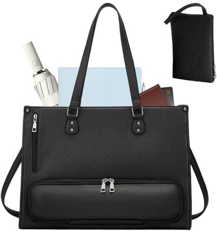 Genérico Bolso Térmico para Mujer - con Compartimento Grande para el Almuerzo | Bolso Tote de para Trabajo | para Teléfono, Tablet, Libro, Comida, Oficina, Universidad, Negocios, Viajes,