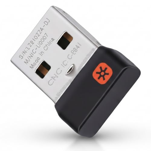 Yanmis Receptor Dongle USB, Receptor USB Inalámbrico de 2,4 GHz para Ratón de Teclado MK235 MK245 MK270 MK275 MK295 MK315 MK345, Plug and Play