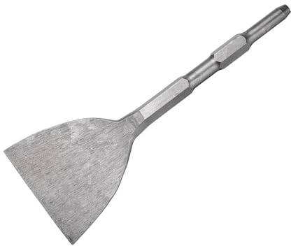 QUARKZMAN Burin Hexagonal Pour Marteau-Piqueur Électrique 279mm x 15mm Pour Démolition Jardinage Paysagisme Creusement Découpe (Largeur Lame: 102mm)