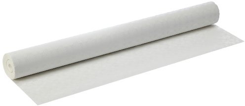 Papstar Tischtuchrolle / Papiertischtuch weiß (1 Rolle) mit Damastprägung, 50 x 1 m, robust, umweltfreundlich, für Gastronomie, Feste oder Haushalt, #12542