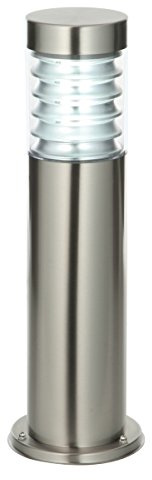 Equinox IP44 Rated Outdoor Marine Grade Stainless Steel E27 Pedestal Light Post 500mm - Ideal for Coastal Areas