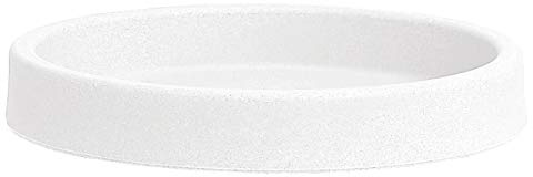 Nicoli R1630B Evolution - Sottovaso Rotondo Opaco con stampaggio rotazionale Atlas, Bianco, 30 cm