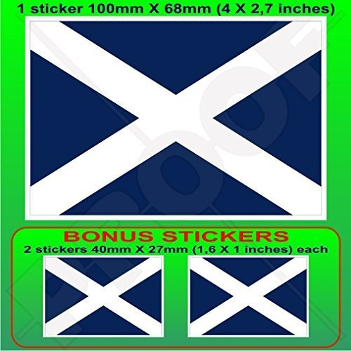 TENERIFFA INSEL Flagge, Fahne KANARISCHE INSELN Spanien, Islas Canarias Spanisch 100mm Auto & Motorrad Aufkleber, Vinyl Sticker x1+2 BONUS