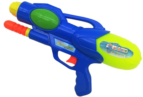 alldoro 60103 Water Power Wasserpistole ca. 27 cm, Reichweite bis zu 8 Meter, Wasserkanone mit 240 ml Wassertank, für Kinder ab 3 Jahren