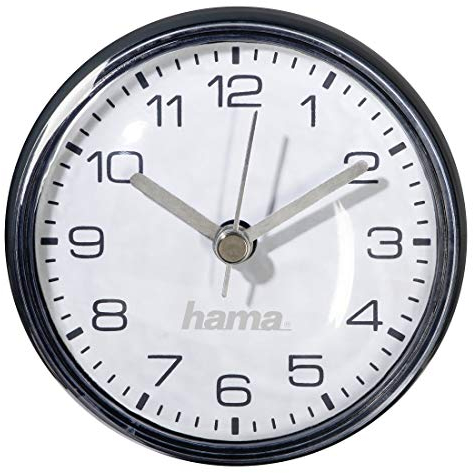 Hama Badezimmeruhr Mini mit Saugnapf, grau