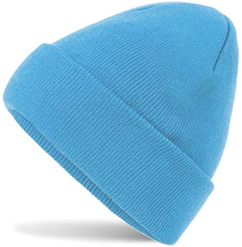 Hatstar Wintermütze | Damen Beanie Mütze | Herren Feinstrick Beanie | für Frauen Männer Unisex | Cuffed Hats Weich & Warm