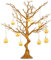 Nuptio Albero Pasqua Albero D'oro - 76cm Altezza Finti Alberi Natale Interni Ornamento Manzanita Albero Halloween Centrotavola Matrimonio All'aperto per Tavoli Soggiorno Decorazioni Feste Compleanno