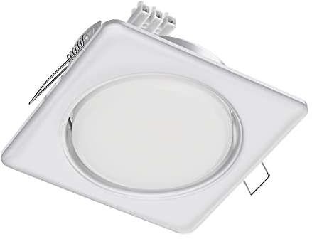 ledscom.de Deckeneinbauleuchte ZOBE II, weiß matt, eckig, 11 x 11cm, 1038lm, warmweiß