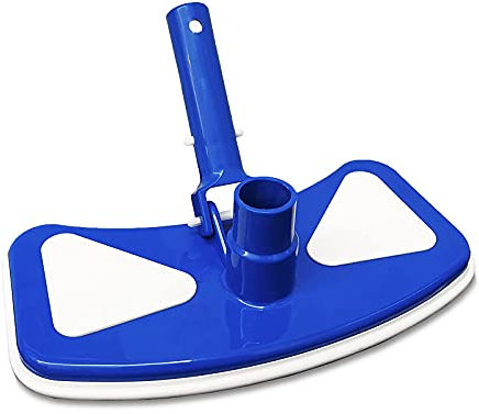wiedao Tête d'aspirateur de Piscine avec brosses en Nylon inférieures, pour Piscine Hors Sol/Gonflable, Spa, Bain à remous, étang, aspirateur de Fontaine, Outil de Nettoyage de Piscine