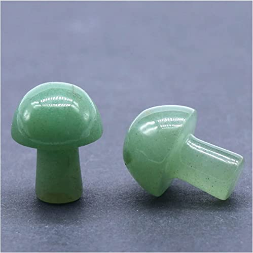 AMAZWI Guérison Pierre Turquoise 2cm Mini Champignon Pierre sculptée nulaire Calice Cristal guérisse Reiki Massage Magique Bague de Statue décoration Cadeau de Pierre décoration en Pierre (Color : 6)