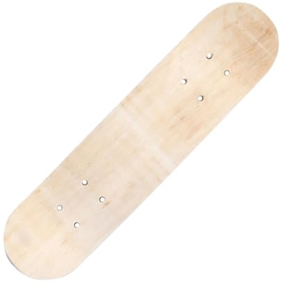 QSTDGVPW Tavola da Skateboard Vuota, Accessorio per Skateboard Fai da Te, Tavola da Longboard Vuota di Ricambio, Tavola da Pittura Artistica per Principianti, 60 cm Senza Ruote