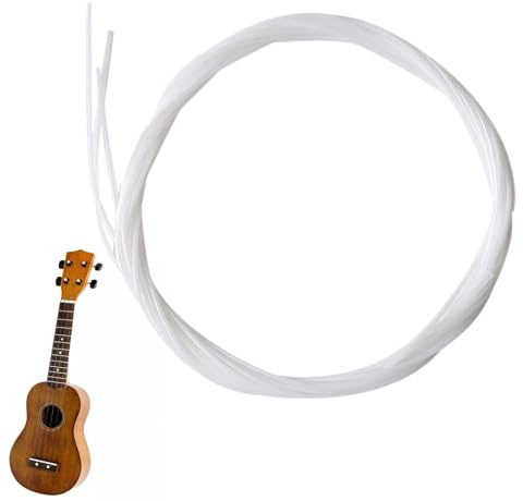 Cuerdas de ukelele soprano | Juego de cuerdas de ukelele estándar – Enrollador de cuerdas blancas para ukelele de 21/23/26 pulgadas, ukelele soprano, concierto y tenor