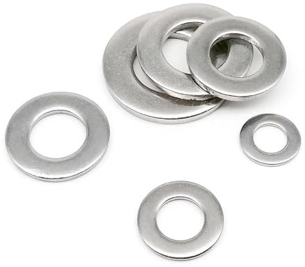 Generisch GB97 DIN125 A2-70 304 Edelstahl-Unterlegscheibe, Flachdichtung, M1,6, M2, M2,5, M3, M3,5, M4, M5, M6, M8, M10, M12, M14, M16, M18, M20, M22, M24(5pcs M18)