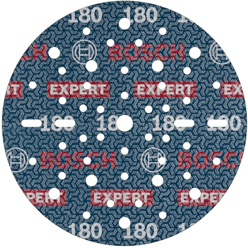 Bosch 50x Disque abrasif sur film EXPERT O780 | pour Bois dur, Peinture sur bois, Grain 180, Professional Accessoire Ponceuse excentrique