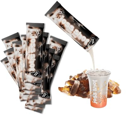 12 Joss Shots Cola Pop - Fizzy Sherbety Party Drink Energy & Mood Boosters Inspired by Southeast Asia - Caffeine + Taurine + L-Theanine + B-Vitamins + Amino Acids