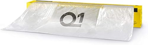 Q1 4m Wide Premium Automotive Masking Film – 150m Clear HDPE Sheet for Car Body Paint Protection – Static Cling, Solvent & Waterborne Paint Compatible