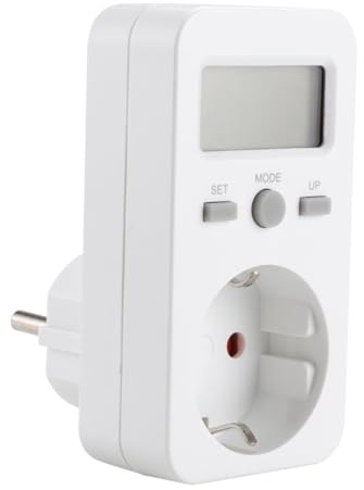 HONITANO Digitales Wattmeter Steckdose mit LCD Anzeige Stromverbrauch Messen Spannung und Strom Analysieren Energiemessgerät für Eu Steckdose Sicherer Betrieb Geld Sparen durch Genaue