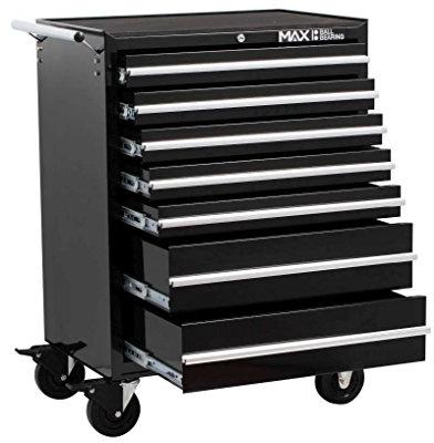 Hilka PMT111 Professional 7 Drawer Rollaway Cabinet, h955, w685, d465cm, Black